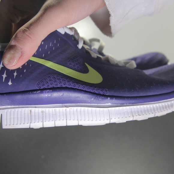 Nike Free 4.0 V2 Low Sz 9.5 Womens 005931 Purple White Running Athletic Sneakers - Picture 8 of 10